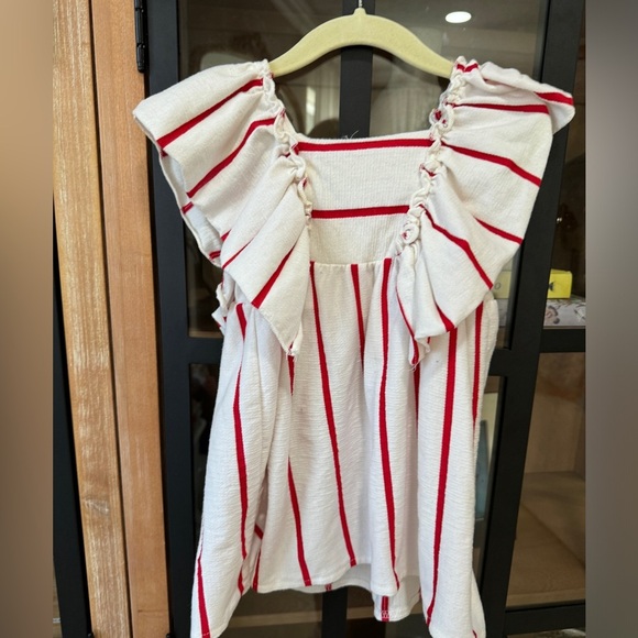 Zara Kids Dress with Red and White Stripes - Picture 3 of 6